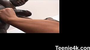 Petite Teen Takes Monster Cock Facial