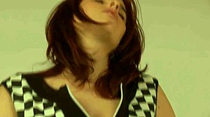 Taking my skirt off before sensual solo girl masturbation time