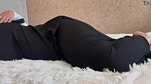 Arab teen 18+ without panties touches wet pussy