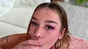 Horny Della Cate gets fucked deep in throat