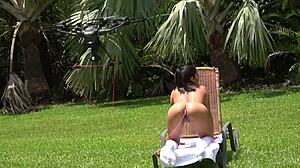 hairy latina coed fingers her pussy to squirting orgasm