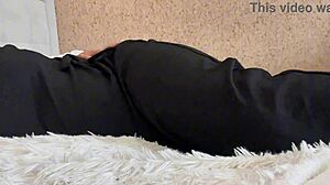 Arab teen 18+ without panties touches wet pussy