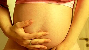 Indian pregnant stepsister shows belly and masturbates