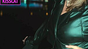 Hottie With Tattoo On Big Tits In Leather Coat Gets Fucked Hard In Pov Till Cum Inside Pussy