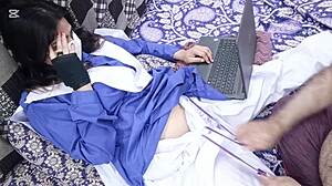 desi college girl fucked by stepbrother watching porn