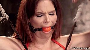 milf hogtied for rough anal fuck