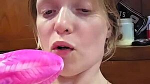 dirty talking wife cums twice with huge squirt while video sexing