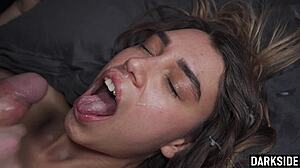 her body shook hard during deep doggystyle pounding