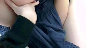 Asian babe enjoys solo masturbation at home