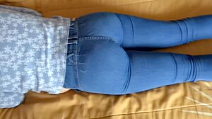 My stepmother gives me her ass and tits to cum on two big loads