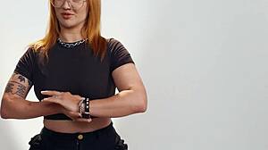 Big Booty Redhead Milf Emma Magnolia Fingers Shaved Pussy