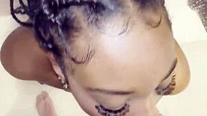 Thick Black Girl Fucked In The Shower
