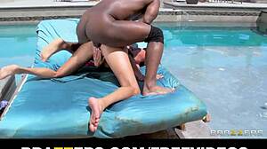 bikini latina daydreams about her poolboy fun