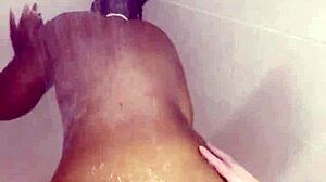 Thick Black Girl Fucked In The Shower