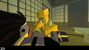 Girl riding and sucking in roblox