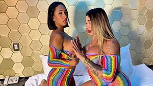shemale pounds horny latina slut hard in tight wet pussy now