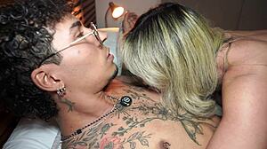 Stepson plays a prank on his busty stepmother and ends up fulfilling her fantasy
