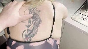 step son fuck me hard in kitchen make me very happy with that cock
