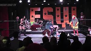 Cute Girls Wrestling Christie Ricci Vs Unknown Superb Scrap In Intense Fight