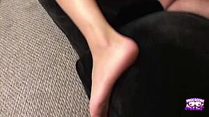 A wild and fuckable blonde with big knockers gets plowed and deep throated