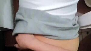 filmed mexican teen enjoys wild public bathroom sex