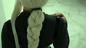Stranger in the elevator wants me to fuck her sex in a public place