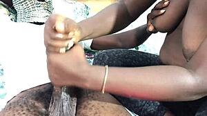 Big booty babe rides african monster cock hard