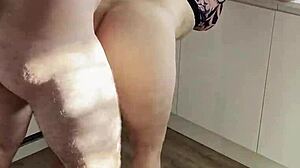 step son fuck me hard in kitchen make me very happy with that cock