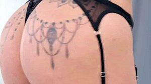 Tattooed vixen yasmina khan receives intense pussy pounding