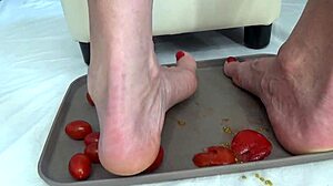 i trample tomatoes with my feet