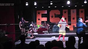 Cute Girls Wrestling Christie Ricci Vs Unknown Superb Scrap In Intense Fight