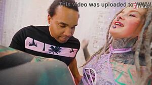 heavily inked girl wrecked by thick bbc in ass