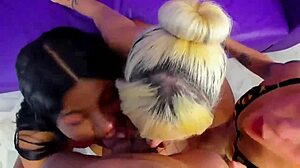The best of 3 latinas kneeling in pov giving blowjobs