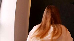 the obedient secretary in lingerie at work