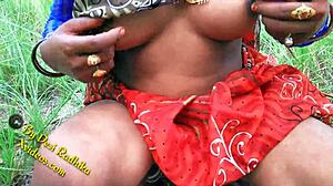 जंगल मे मंगल with sexy indian babe outdoors