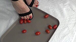 i trample tomatoes with my feet
