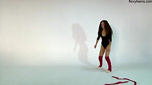 Anna ocean hot gymnast brunette with small 18+ tits