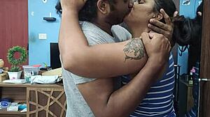 Horny indian college girl gets her pussy licked boobs sucked and fucked deep in bed