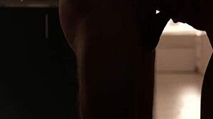 the art of sex with blowjob at kitchen with swallow cum