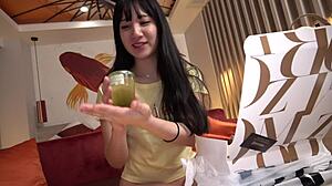 japanese store clerk enjoys raw sex until morning