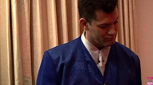 Two smoking hot babes commit probing and getting dicked by a handsome stud