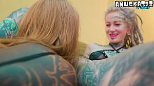 Alt girls double down on deep anal probing with mutated alien toys