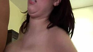 chubby babe enjoys a nice titfuck session
