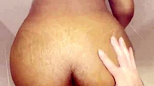 Thick Black Girl Fucked In The Shower