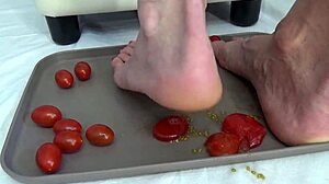 i trample tomatoes with my feet