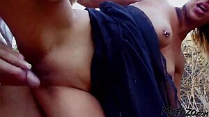 exotic dancer gets the cum in her mouth