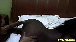 chocolate lesbians using dirty tongues on pussies