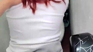 filmed mexican teen enjoys wild public bathroom sex