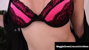 Busty Maggie Green Finger Bangs Oriental Latina Cristi Ann
