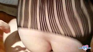 He Cums Over My Ass And Keep Fucking Me Until I Cum